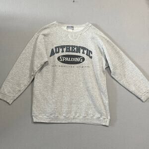 Spalding Active Wear Sweatshirt Men's Small/Medium Heather Gray Basic